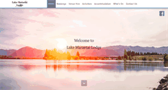 Desktop Screenshot of lake-maraetai-lodge.co.nz